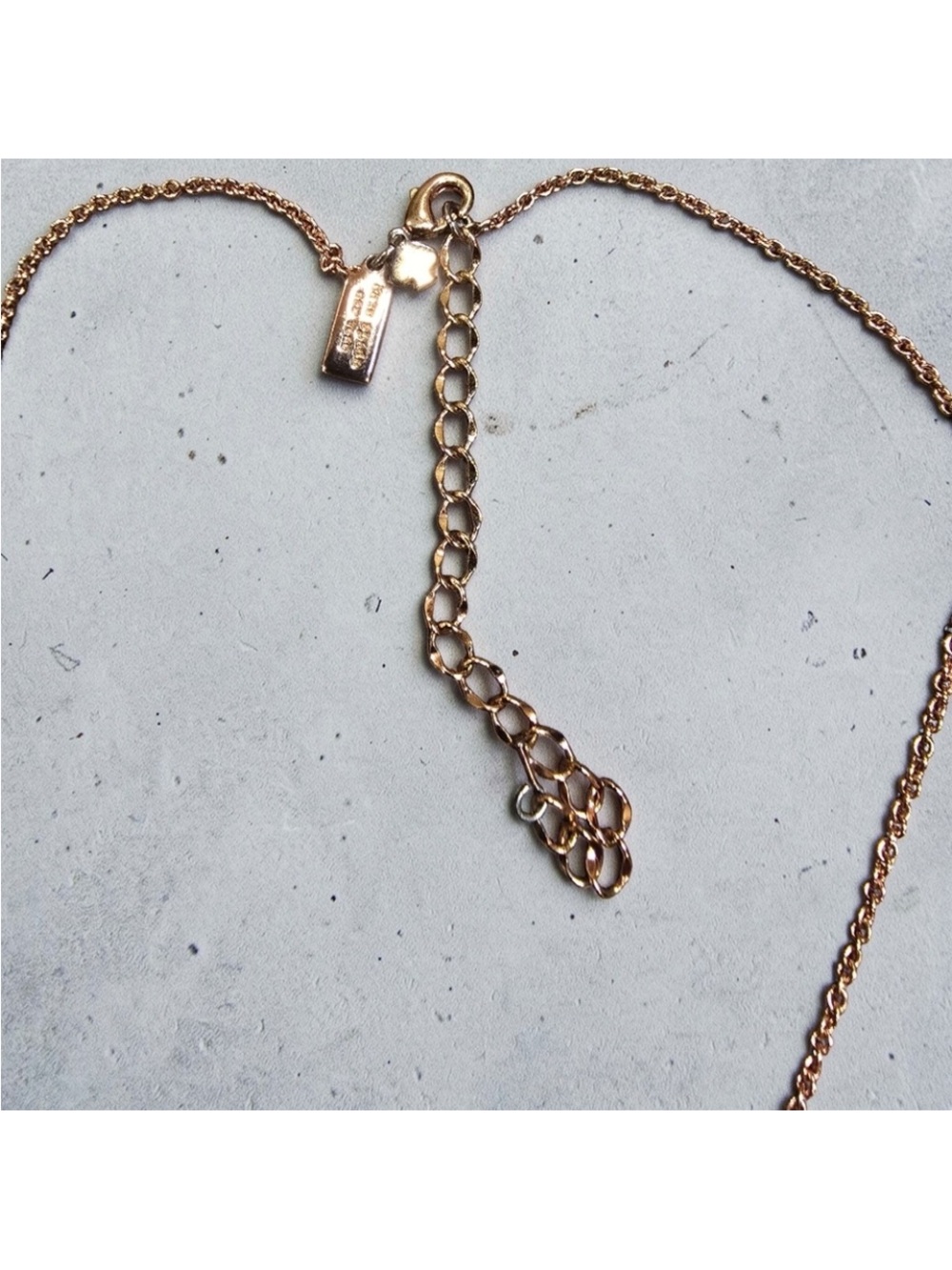 kate spade Rose Gold Geometric Pavé Pendant Necklace - Picture 3 of 3